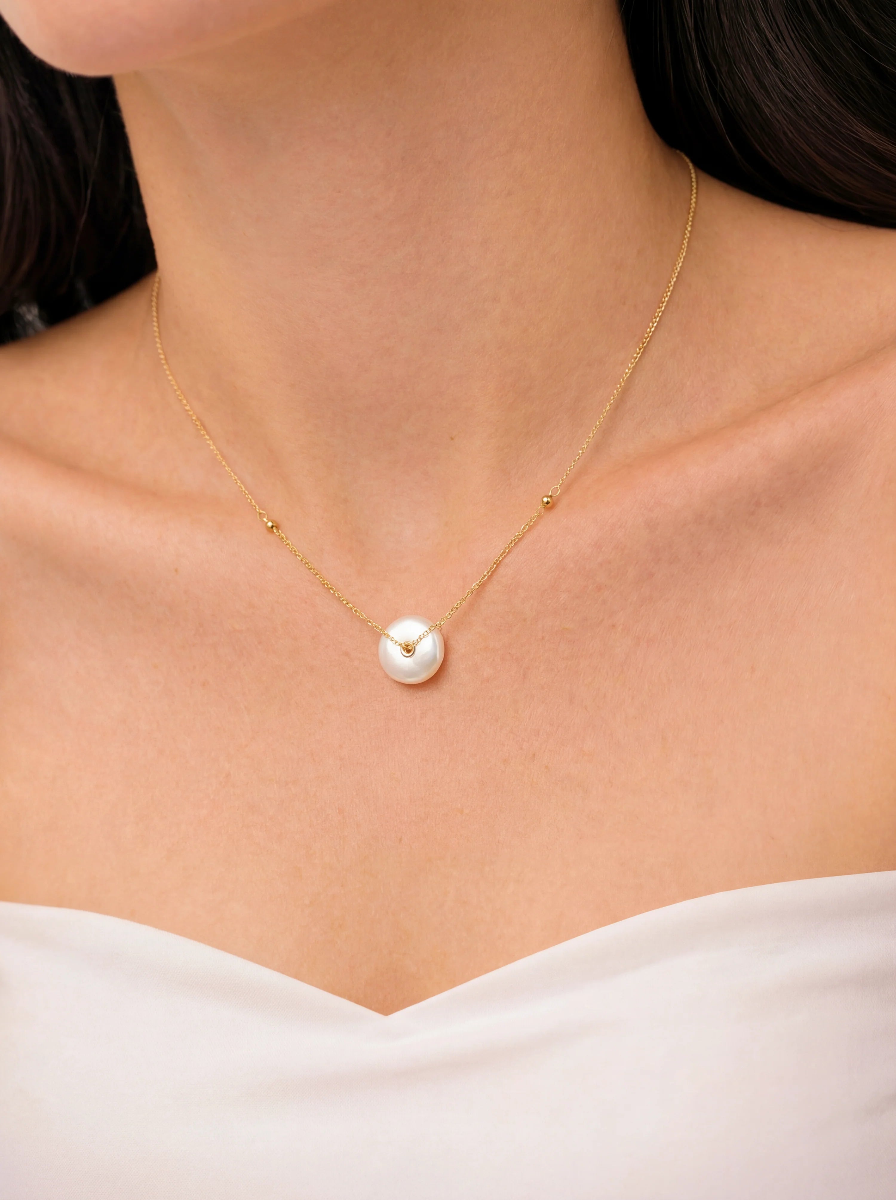 Baroque Pendant Pearl Necklace