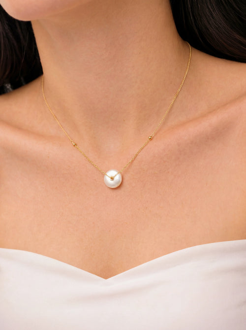 Baroque Pendant Pearl Necklace