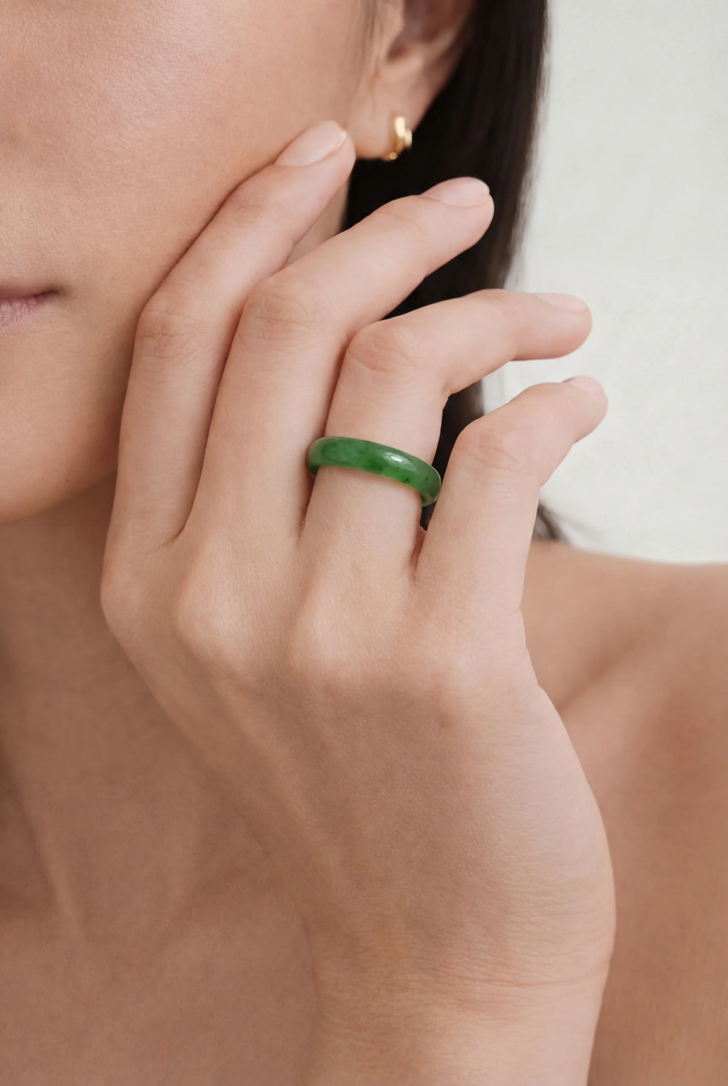 Evergreen Green Jade Ring