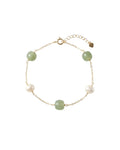 Jade Pearl Chain Bracelet