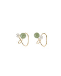 Jade and Pearl Ear Cuffs