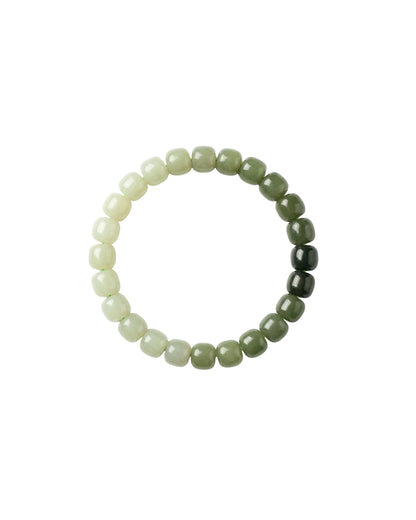 Ombre Beaded Jade Bracelet