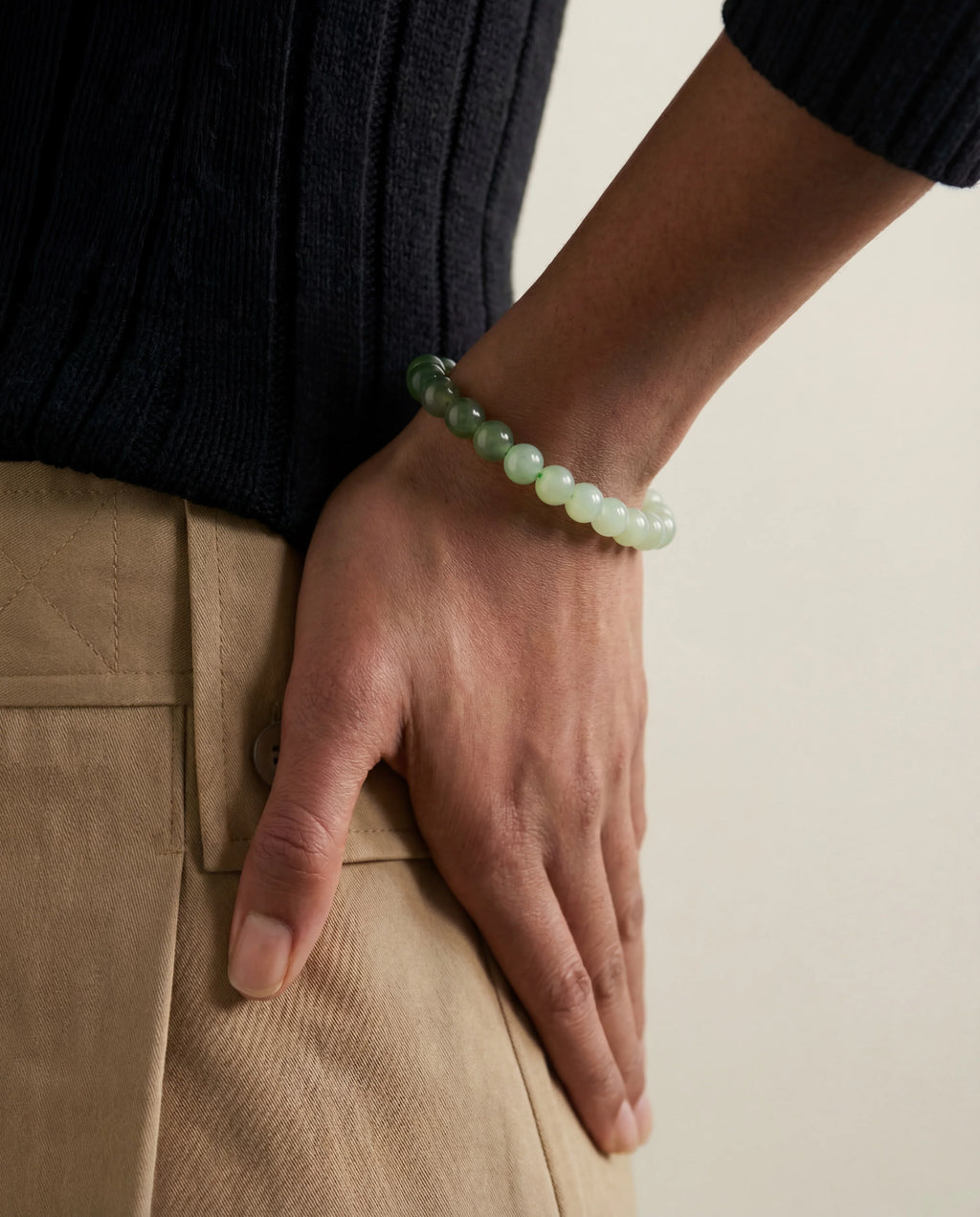 Ombre Beaded Jade Bracelet